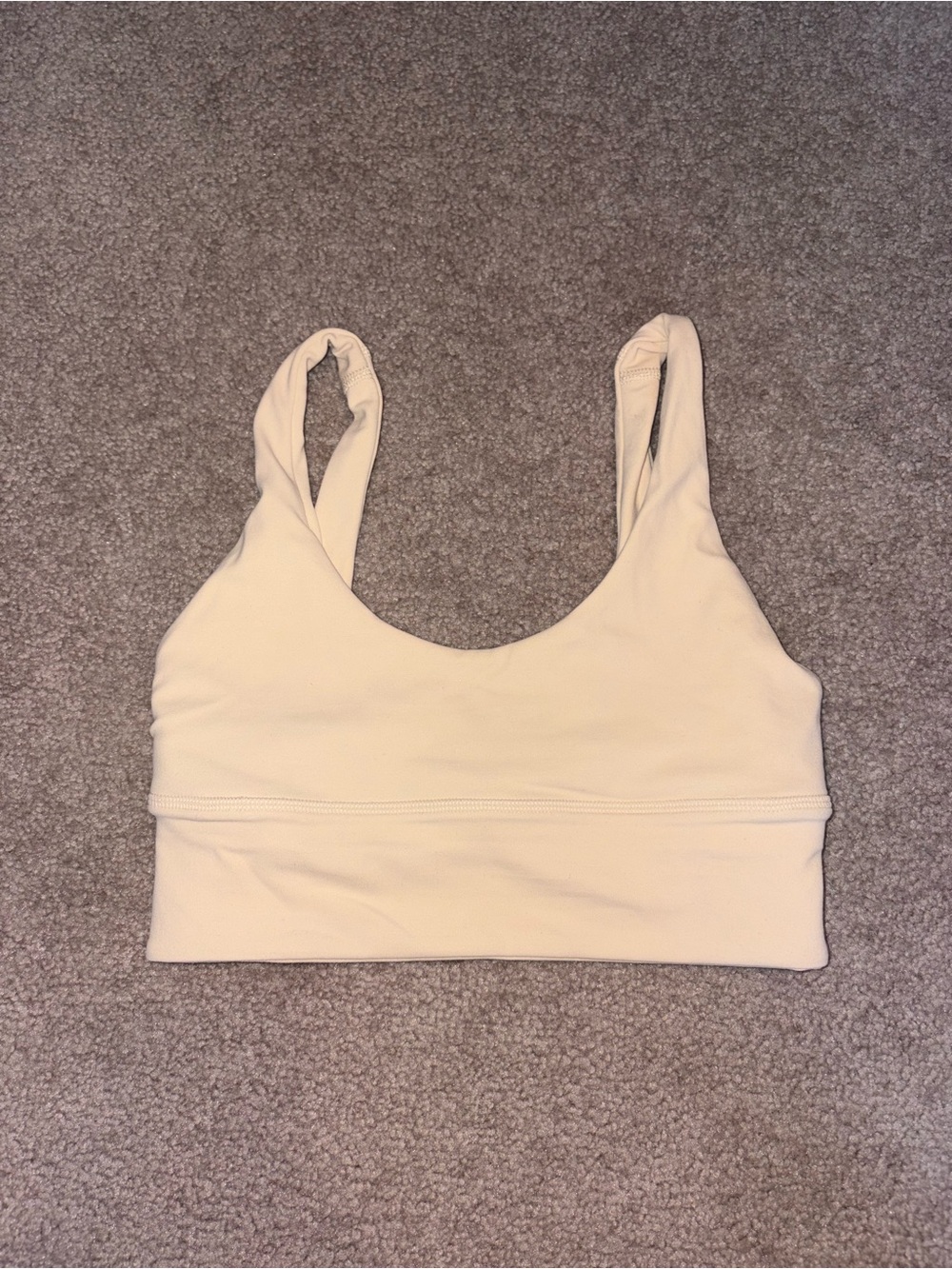 lululemon athletica Nude Cream Athletic Bra